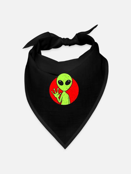 Alien - Bandana Dreieckstuch - Schwarz