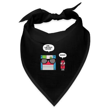 USB Disk I am Your Father T-Shirt, Geek - Bandana Dreieckstuch - Schwarz - Vorne