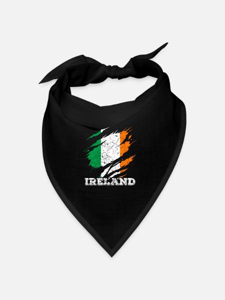 Irland - Bandana Dreieckstuch - Schwarz