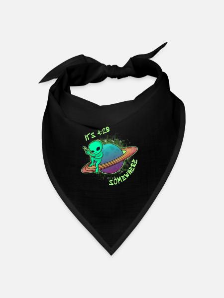 420 Kiffer Kiffen - Bandana Dreieckstuch - Schwarz