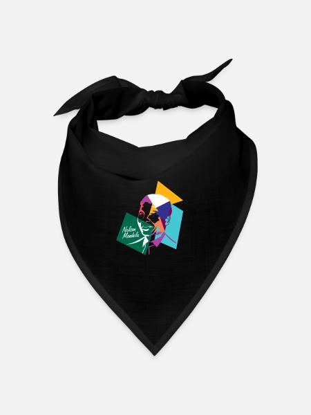 Nelson Mandela - Bandana Dreieckstuch - Schwarz