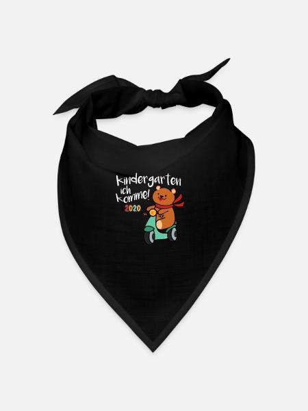 Kindergarten Anfang 2020 Start Bär - Bandana Dreieckstuch - Schwarz