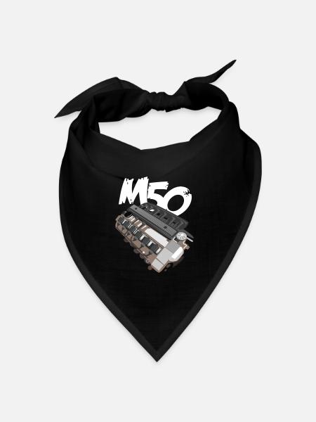 M50 Engine Motor Tuning E36 E30 Hobby Legende - Bandana Dreieckstuch - Schwarz