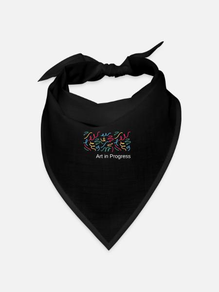 Art in Progress - Bandana Dreieckstuch - Schwarz