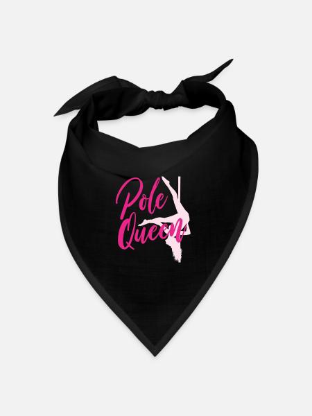 Pole Dance Queen - Bandana Dreieckstuch - Schwarz