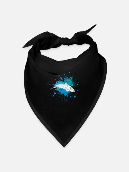 Orca - Bandana Dreieckstuch - Schwarz