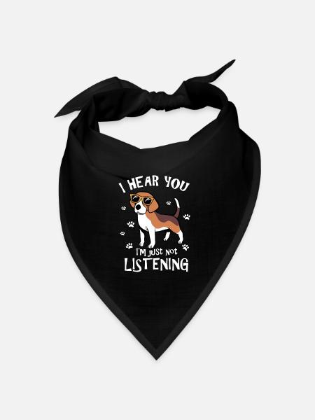 beagle - Bandana Dreieckstuch - Schwarz