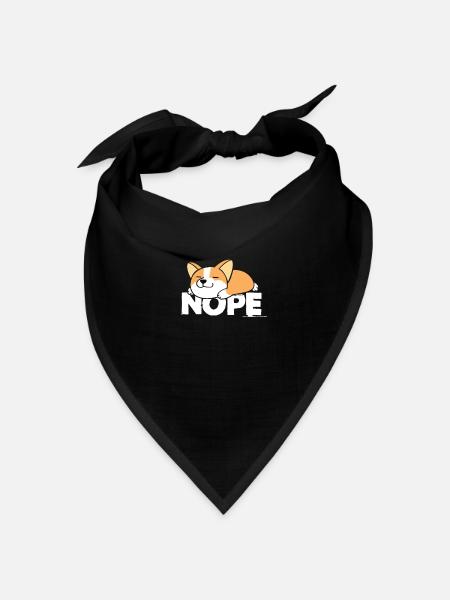 Corgi - Bandana Dreieckstuch - Schwarz