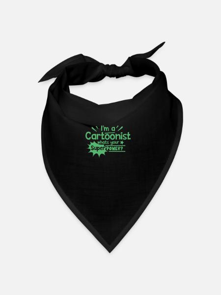 Comic - Bandana Dreieckstuch - Schwarz