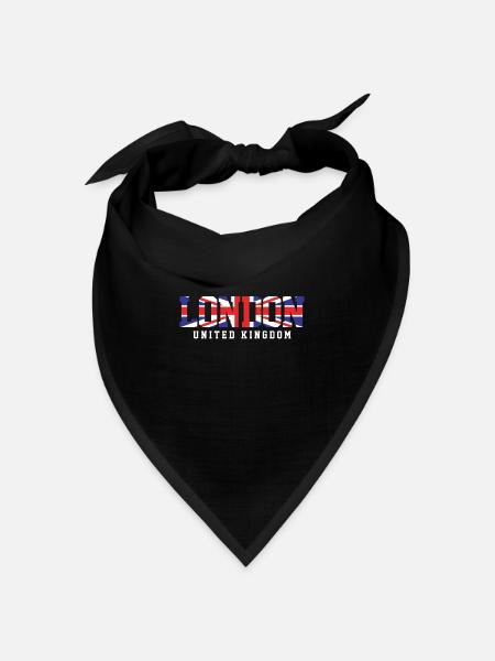London - Bandana Dreieckstuch - Schwarz
