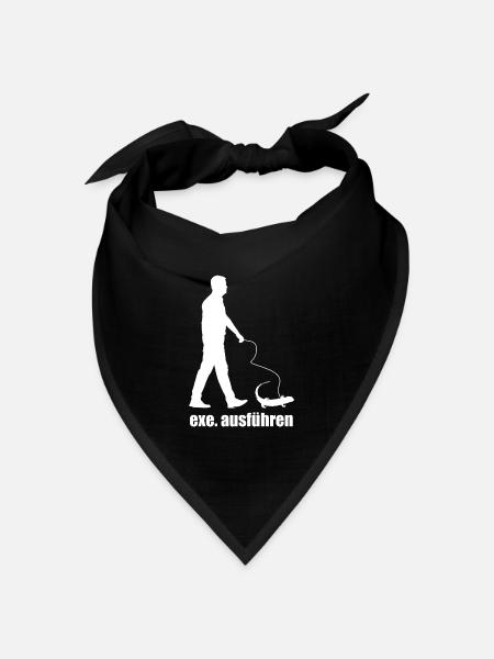 Exe Ausführen - Bandana Dreieckstuch - Schwarz
