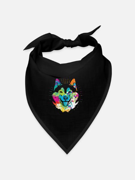 Husky - Bandana Dreieckstuch - Schwarz