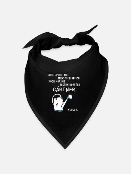 Gärtner - Bandana Dreieckstuch - Schwarz