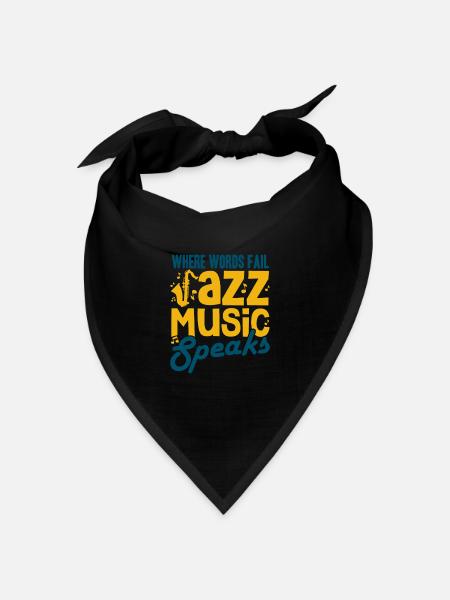 Jazz - Bandana Dreieckstuch - Schwarz