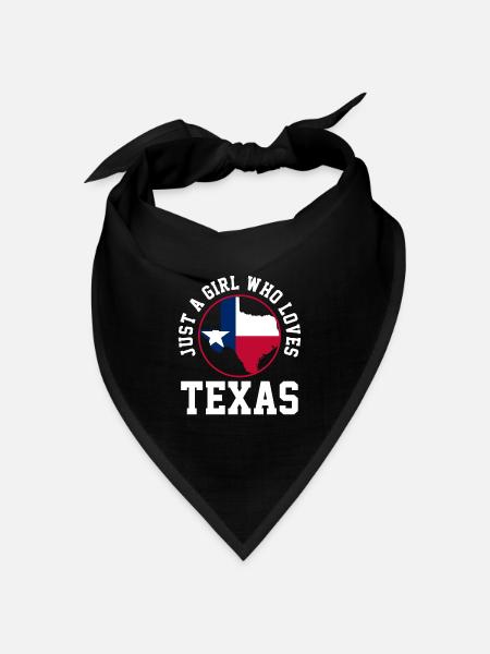 Texas - Bandana Dreieckstuch - Schwarz