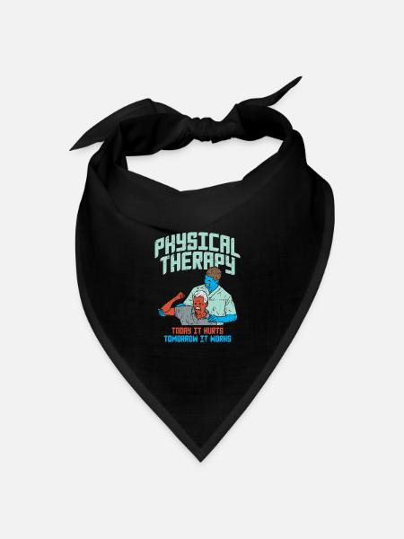 Physiotherapeuten Physiotherapie - Bandana Dreieckstuch - Schwarz