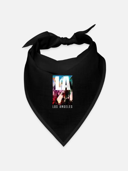 Los Angeles - Bandana Dreieckstuch - Schwarz