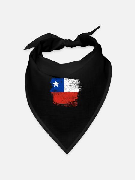 Chile - Bandana Dreieckstuch - Schwarz