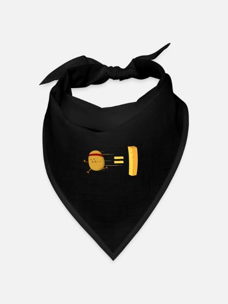 Kartoffel - Bandana Dreieckstuch - Schwarz