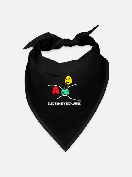 Elektriker Elektrik Elektroniker Handwerker - Bandana Dreieckstuch - Schwarz