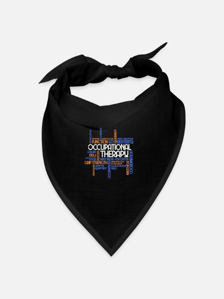 Ergotherapie - Bandana Dreieckstuch - Schwarz