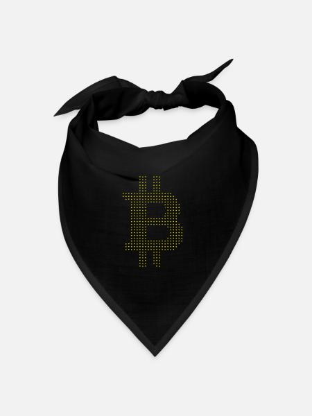 Bitcoin - Bandana Dreieckstuch - Schwarz