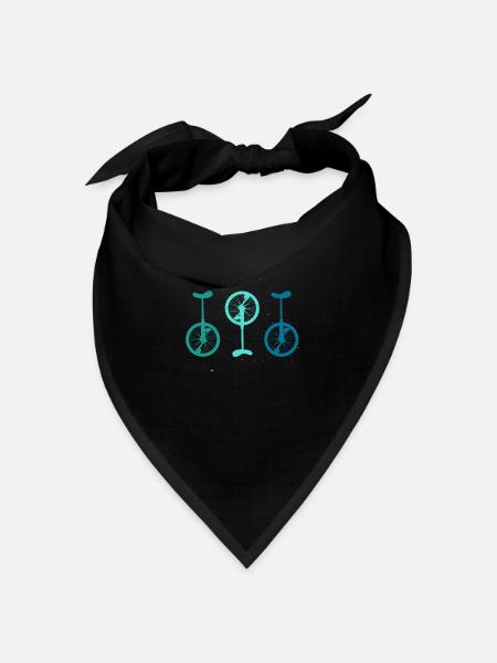 Vintage Einräder - Bandana Dreieckstuch - Schwarz