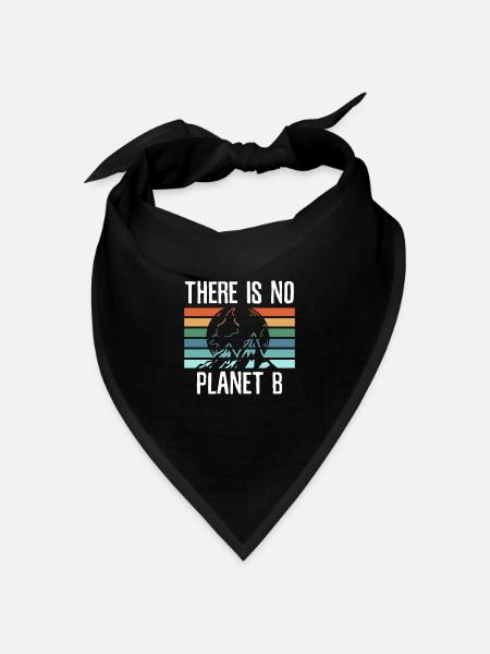 Klima Klimawandel Klimaschutz Regenwald Geschenk - Bandana Dreieckstuch - Schwarz