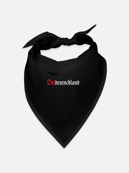 Ostdeutschland - Bandana Dreieckstuch - Schwarz