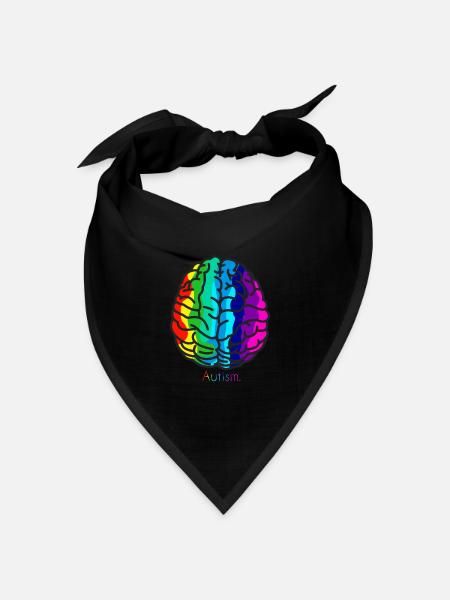 Autismus - Bandana Dreieckstuch - Schwarz