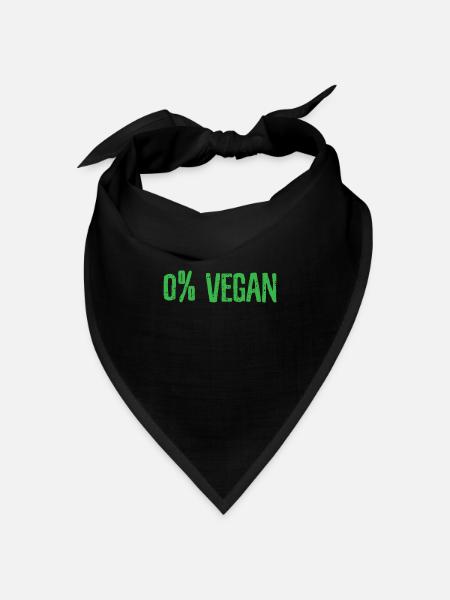 Fleischfresser Fleischfresserin - Bandana Dreieckstuch - Schwarz