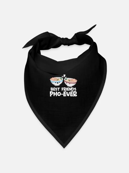 Pho Freundschaft Suppe Vietnamesisch Vietnam - Bandana Dreieckstuch - Schwarz
