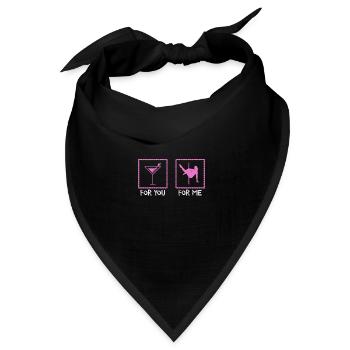 Pole Dance Witz Stangentanz Tänzerin Geschenk - Bandana Dreieckstuch - Schwarz - Vorne
