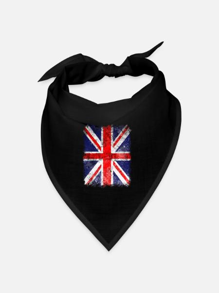 British Flag. Proud Union Jack Flag. Cool British - Bandana Dreieckstuch - Schwarz