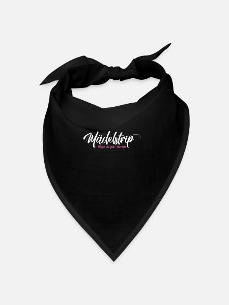 Mädelstrip Girls Trip Crew Mädelstour Mädelscrew - Bandana Dreieckstuch - Schwarz