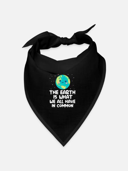 Klimawandel - Bandana Dreieckstuch - Schwarz