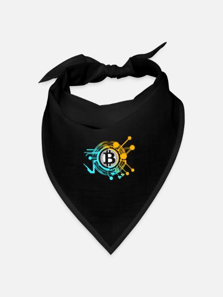 Bitcoin - Bandana Dreieckstuch - Schwarz