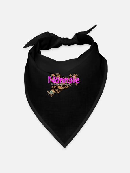 Nännsie - Nancy - Säggsch - Bandana Dreieckstuch - Schwarz