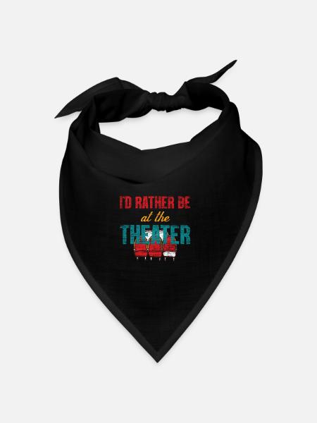 Theater - Bandana Dreieckstuch - Schwarz