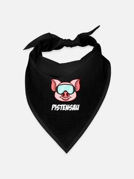 Pistensau - Bandana Dreieckstuch - Schwarz