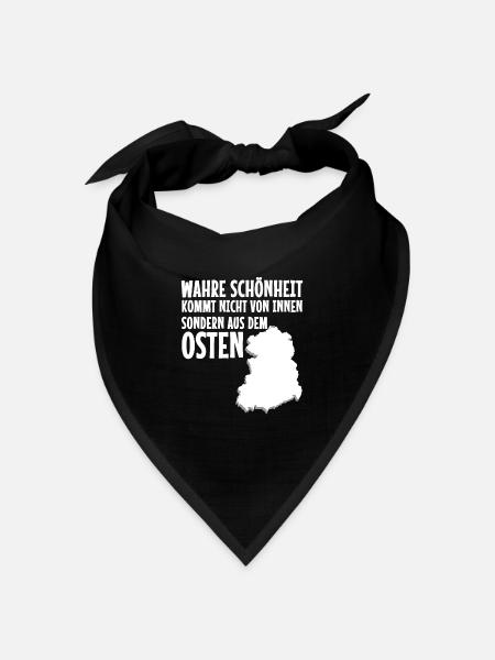 DDR Ossi Osten - Bandana Dreieckstuch - Schwarz