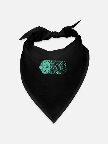 Pen And Paper Verschwindender Würfel - Bandana Dreieckstuch - Schwarz