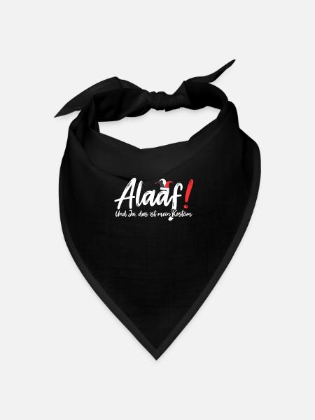 Alaaf Karneval Köln Kostüm - Bandana Dreieckstuch - Schwarz
