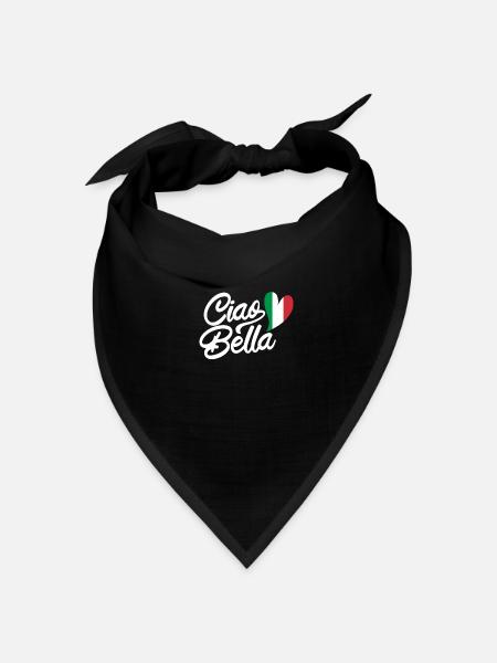 Ciao Bella - Bandana Dreieckstuch - Schwarz