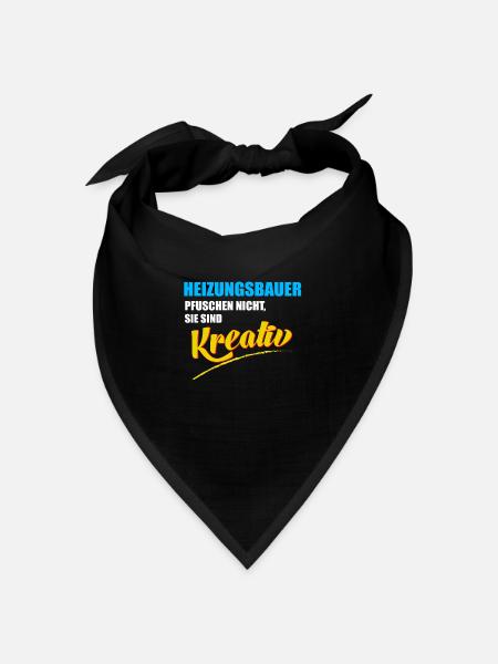 Heizungsbauer Berufe Heizungsbau Installateur - Bandana Dreieckstuch - Schwarz