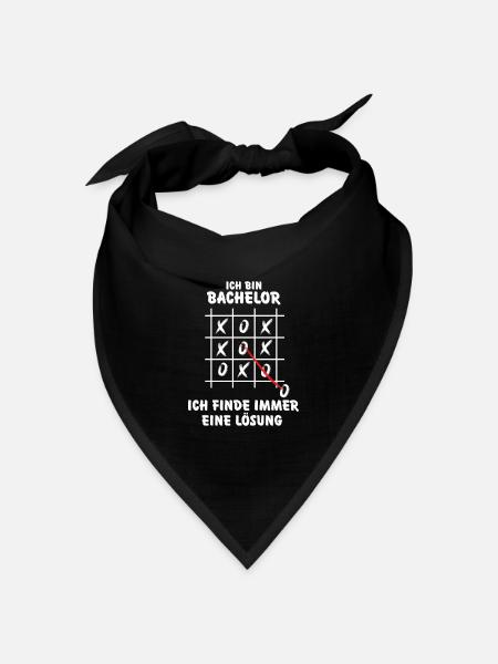 Bachelor Abschluss - Bandana Dreieckstuch - Schwarz