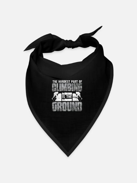 Klettern Kletterer - Bandana Dreieckstuch - Schwarz
