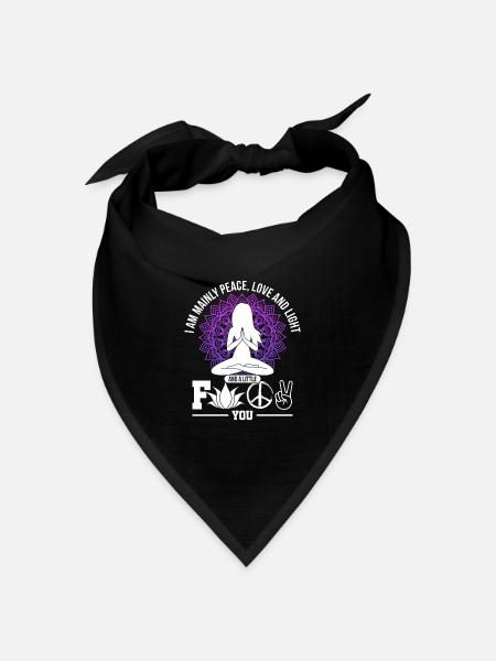 Hippie Yoga - Bandana Dreieckstuch - Schwarz