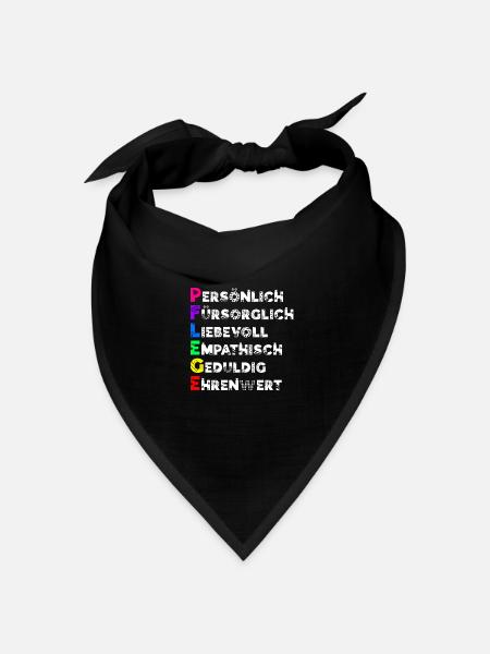 Altenpflege Definition Von Pflege - Bandana Dreieckstuch - Schwarz