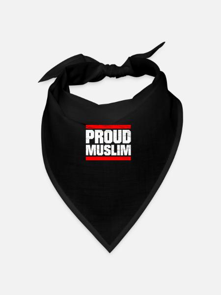 SPASS COOL STOLZE MUSLIM RAMADAN ISLAM RELIGION - Bandana Dreieckstuch - Schwarz